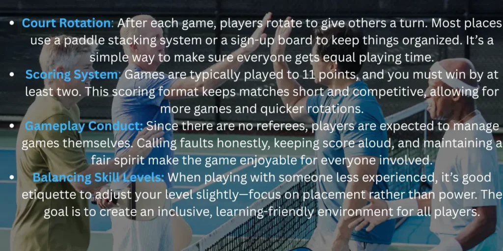 Rules of Open Play in Pickleball